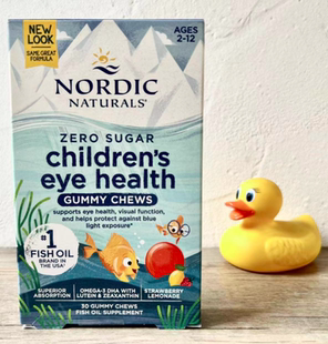 Nordic儿童Children眼睛健康Eye加叶黄素2 12岁鱼油DHA软糖30粒装