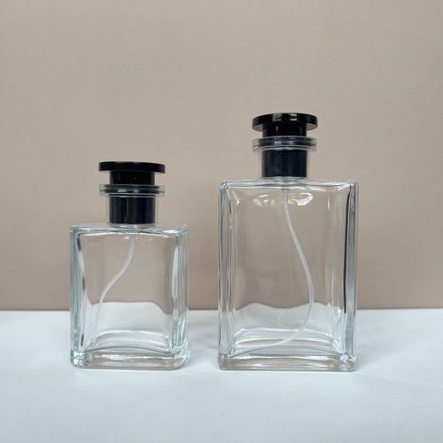 宇兮YUXI 50ml100ml螺口透明香水玻璃瓶便携式化妆品分装喷雾空瓶