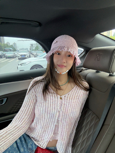 TZCO24夏「人鱼开衫 」康宝莱华丽珠片纱段染绝美粉蓝可爱吊带开衫