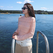 马卡龙色针织衫 TZCO 24冬「花瓣毛衣」康宝莱超级羊驼毛糯叽叽