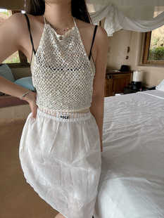 TZCO原创24夏「鳞片吊带」康宝莱奢华珠片纱全手钩夏日造型吊带