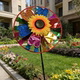 饰学校活动露营庭院风 饰景区公园装 新款 38cm七彩向日葵风车户外装