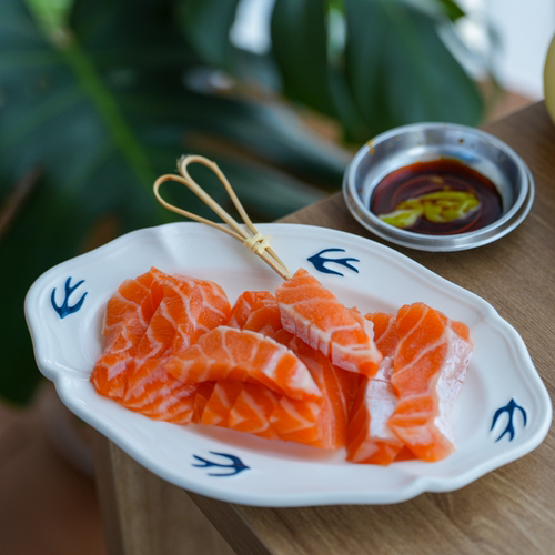 北树溯源挪威三文鱼切片冰鲜刺身中段生鱼片鱼腩日料寿司新鲜现切