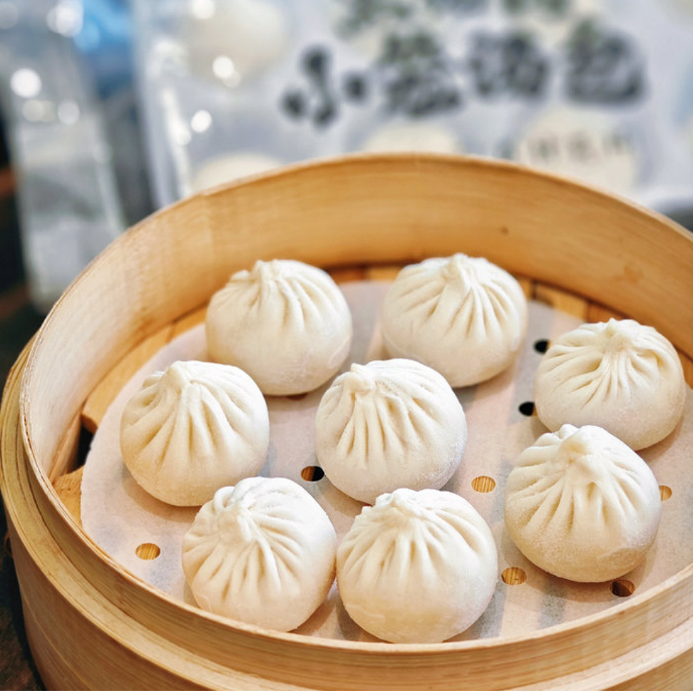 高定上海黑猪小笼灌汤包鲜肉小笼包速食儿童早餐半成品加热即食