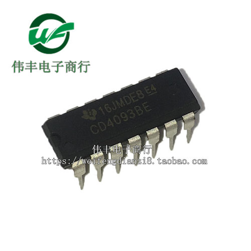 CD4093BCN CD4093BE MC14093BCP DIP14脚 全新芯片 直插IC 进口