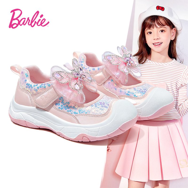 百搭芭比娃娃公主运动鞋