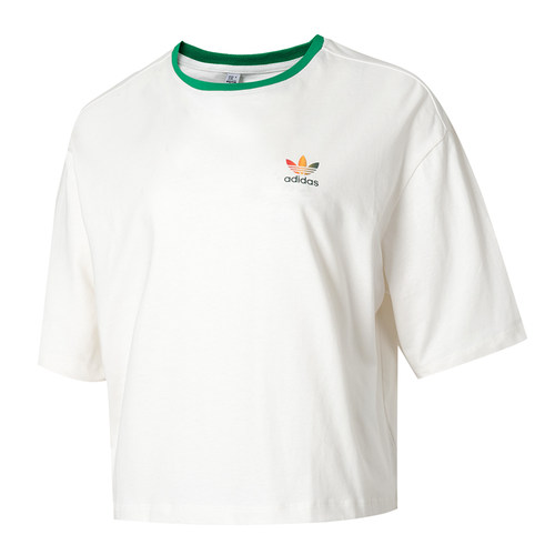 adidas阿迪达斯三叶草女子运动休闲短袖T恤IS0312 IT9820 JI7239
