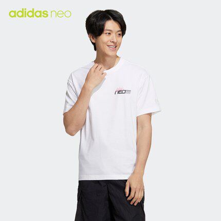 Adidas阿迪达斯neo男圆领短袖T恤HN4741 JC6787