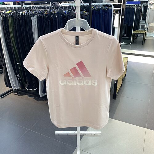 阿迪达斯短袖女夏跑步休闲圆领透气运动T恤HI6848 FQ3241 IM8886