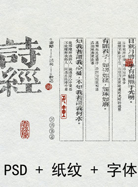 古书古籍印刷竖排 古风字体 铅活字仿古肌理样机家谱 部分可商用