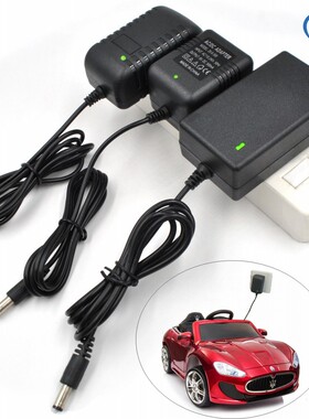 儿童电动车充电器6v12v遥控汽车童车摩托车玩具车通用圆孔适配器