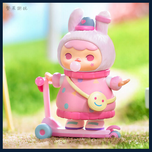 PUCKY精灵滑板车兔宝宝手办吊卡
