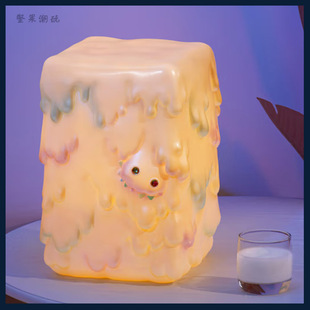 POP MART泡泡玛特 大久保INSTINCTOY-水滴盒艺术灯 幻彩手办床灯