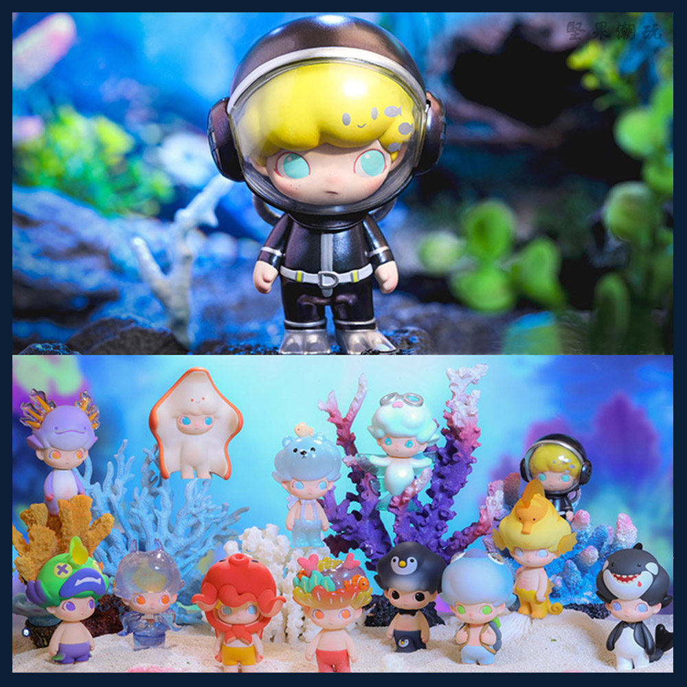正品包邮 popmart泡泡玛特 dimoo水族馆系列盲盒 潮玩摆件礼物