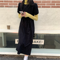 Real price new Japanese Short Sleeve loose dress in 2021 spring