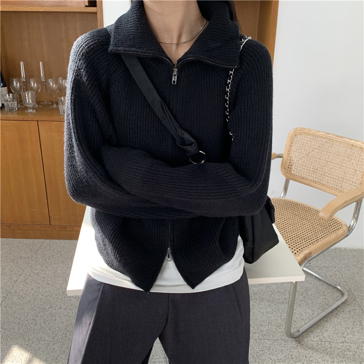 Real price high neck sweater in autumn and winter