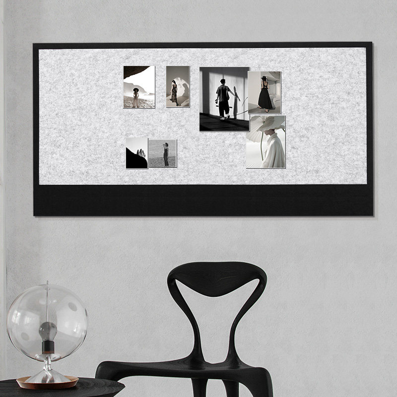 齐富毛毡墙贴照片墙展示板软木留言板墙上毛粘板羊毛毡拍立得相册背景