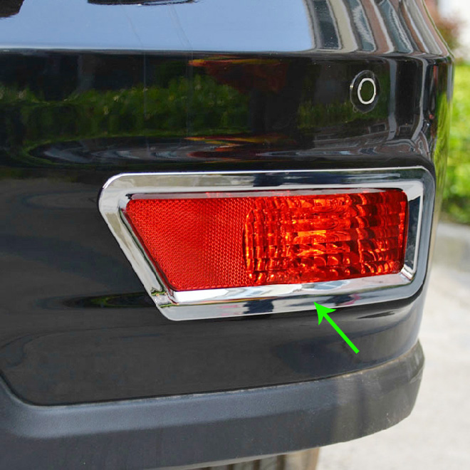 比亚迪S6后雾灯亮框电镀车杠贴条