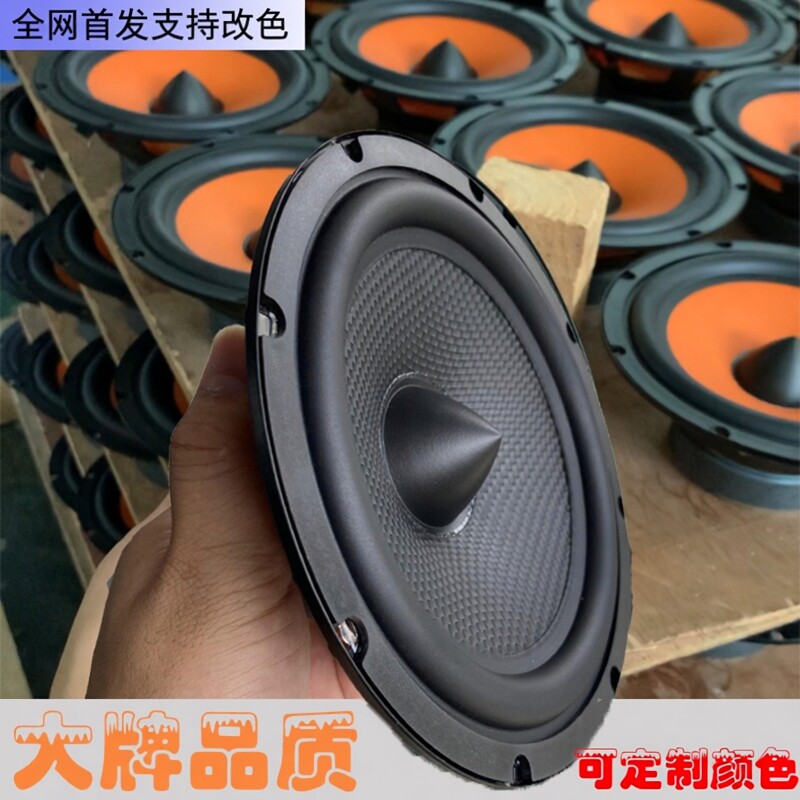 汽车音响喇叭改装6.5寸通用高中重低音同轴超薄全频车载扬声器