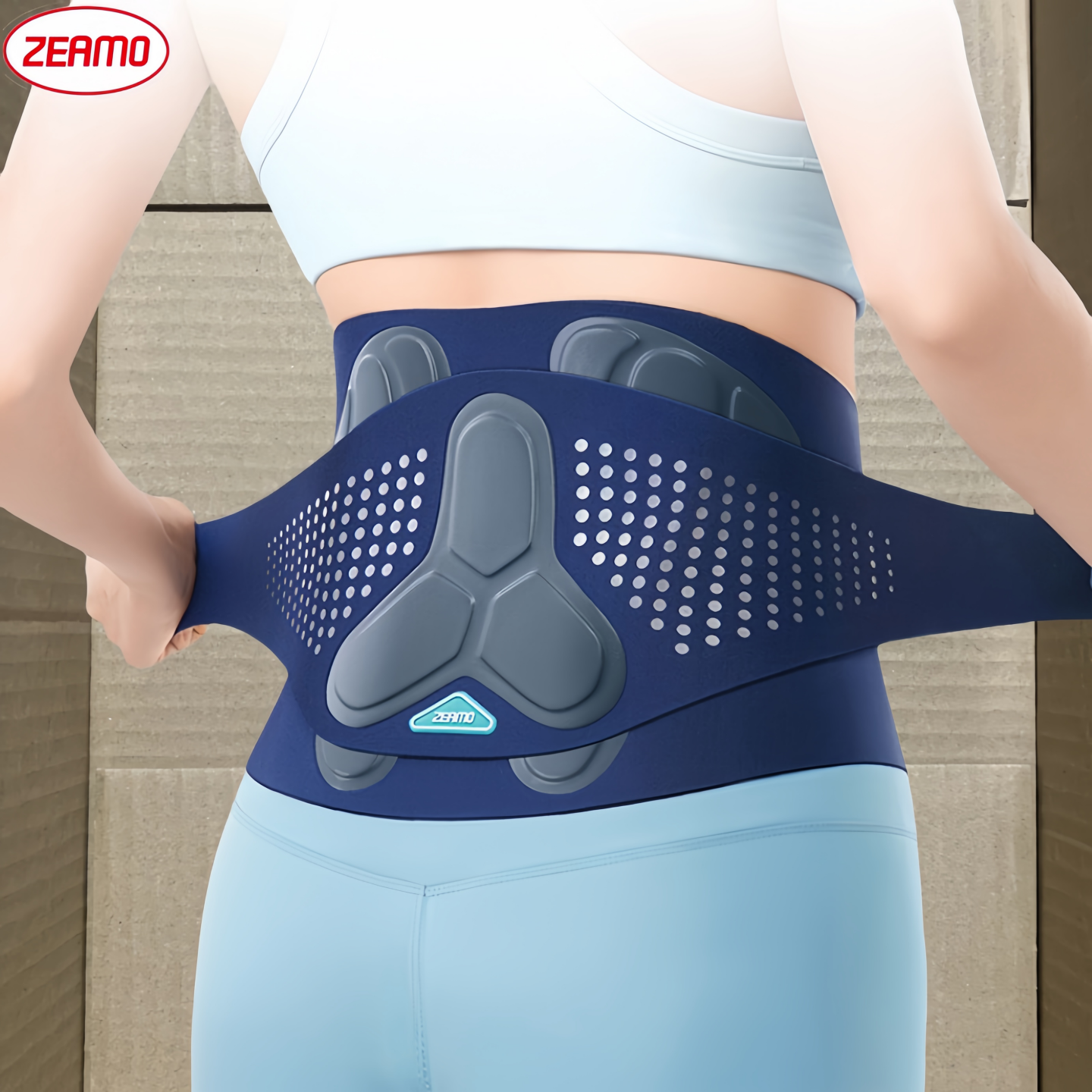 zeamo护腰带腰间盘突出腰椎腰肌劳损男女士腰托支撑久坐轻薄款
