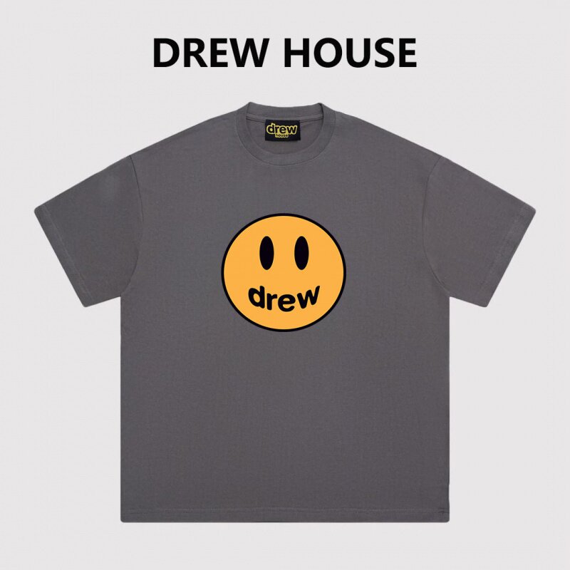 重磅DREW HOUSE贾斯汀比伯男女情侣同款春夏高街笑脸短袖T恤潮