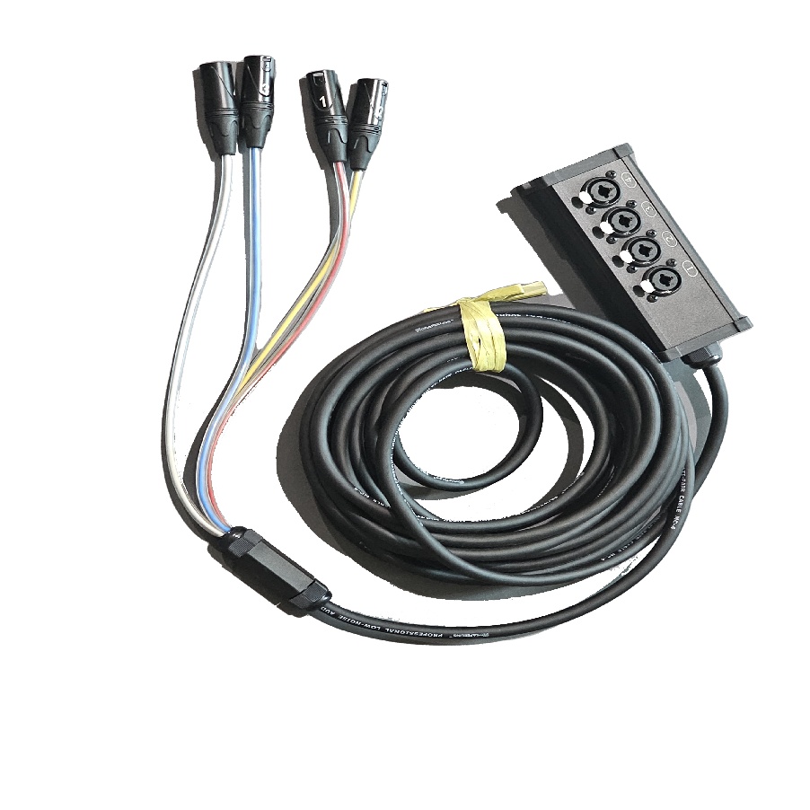 舞台音响延长线灯光信号控制线插排512卡龙6.5话筒线调音台连接