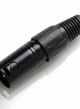 jc137BG乐群 黑色金 话筒插 公卡隆 公卡农 公卡龙头 铜芯24K金