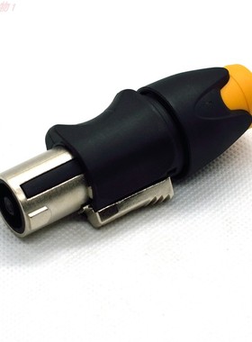 吉诚新款四芯插头铜针橙色音箱插头音响大插4pin公头