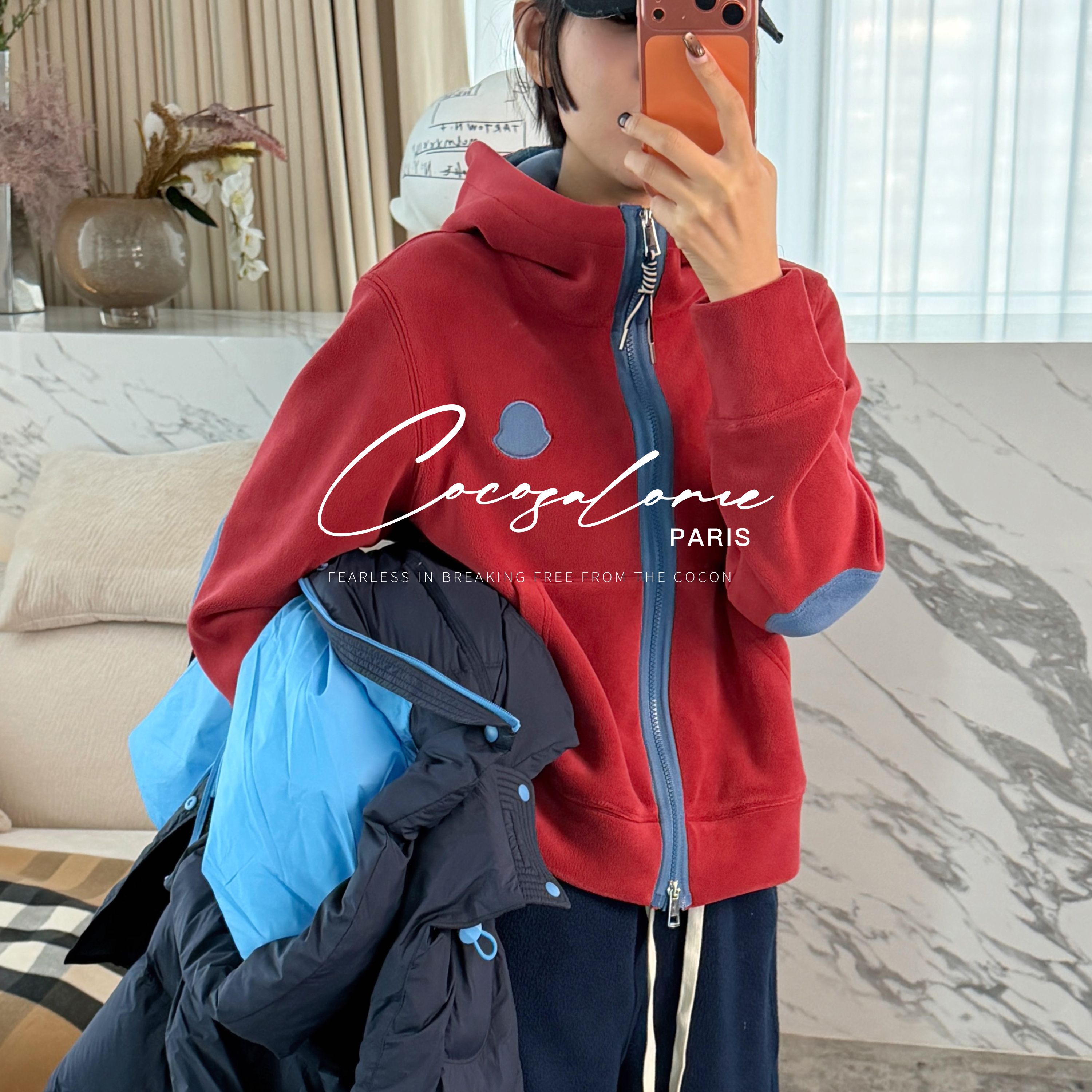 自发热加厚绒面极简百搭连帽外套