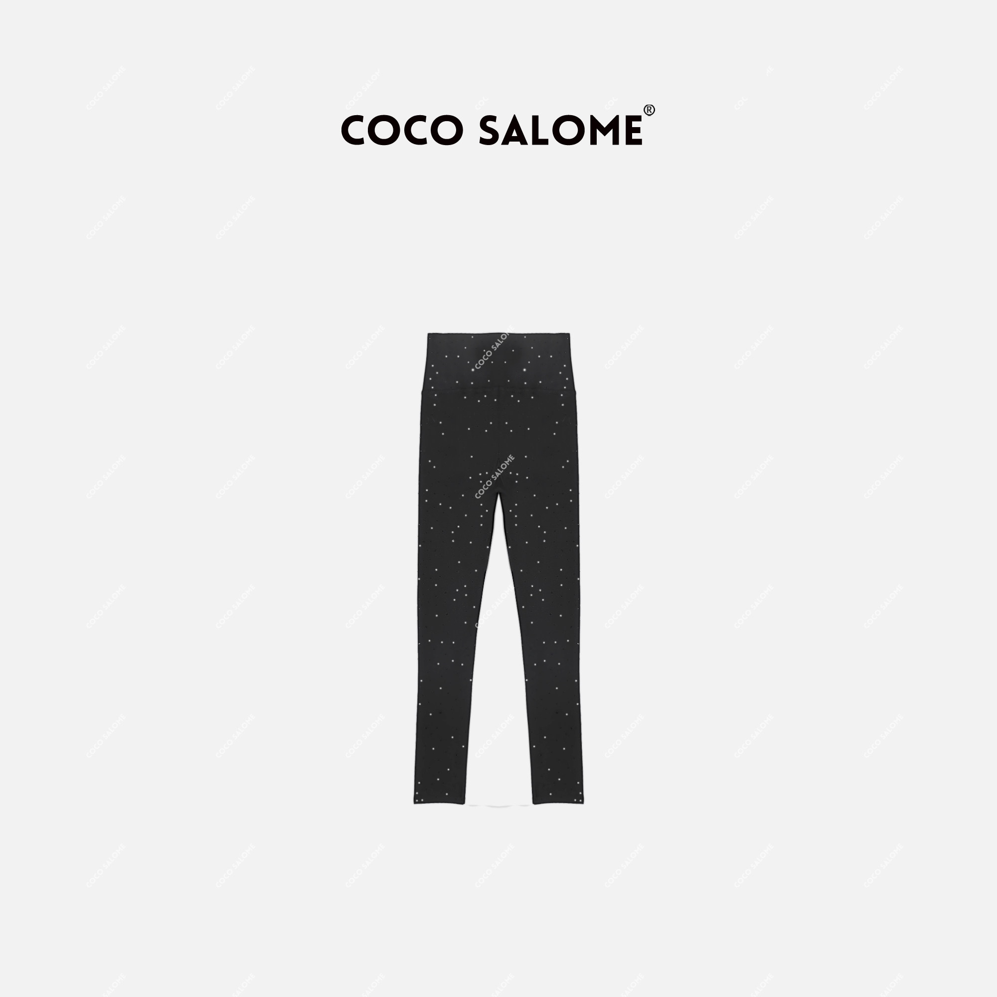 coco salome【亮闪闪】2024秋冬款亮钻无尴尬线高弹打底裤7673k