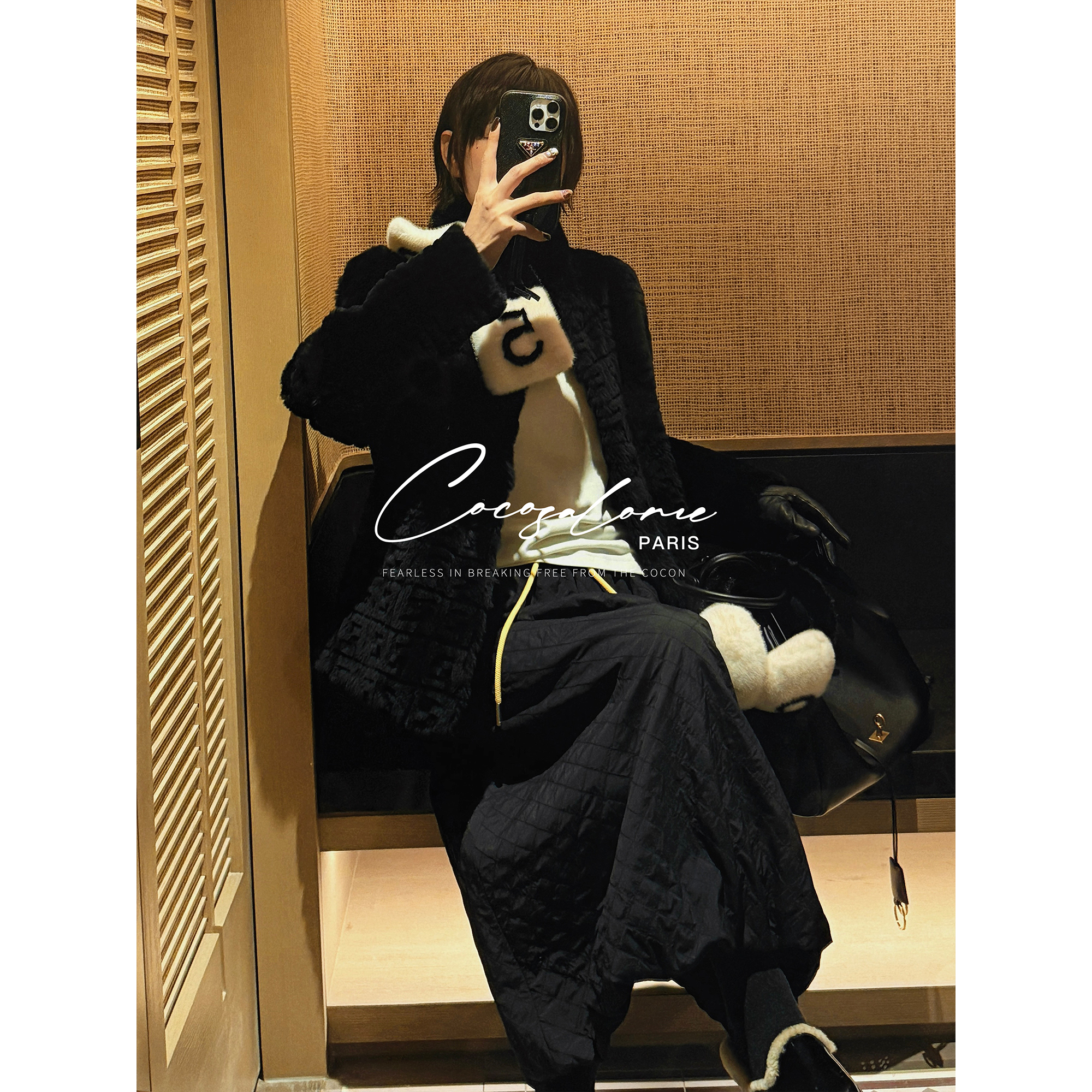 纯正獭兔毛臻品高端皮草短外套