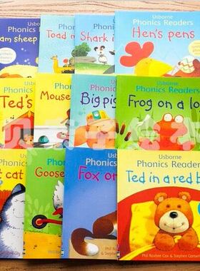 12本斯伯恩自然拼读绘本+usborne+phonics+reade英文绘本图书亲子