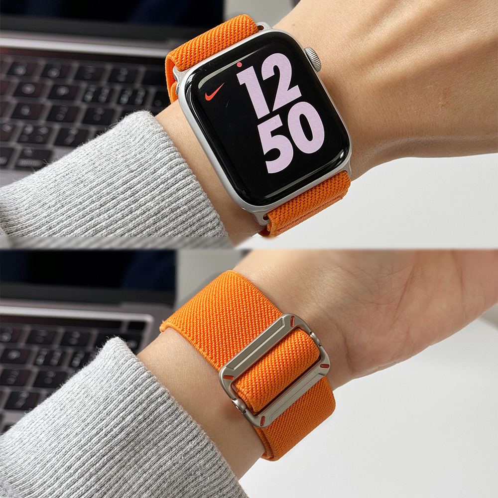 iWatch编织弹力表带高级休闲百搭