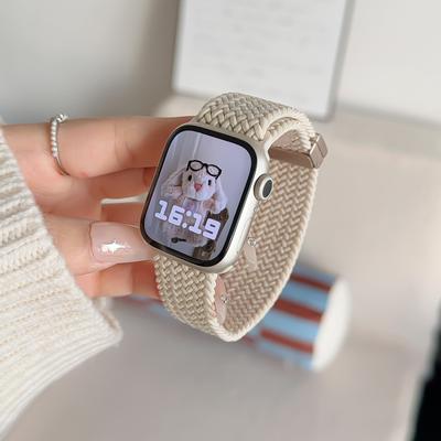 乐诺iwatch编织磁吸手表表带