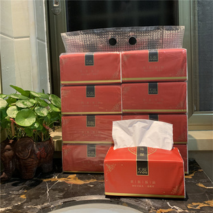 汕头发货2提16包仁达贵族臻品抽纸餐巾纸卫生纸抽取式面巾纸木浆