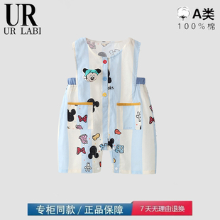 连体衣条纹卡通可爱超萌外出服 品牌撤柜清仓特价 夏季 新款 薄款