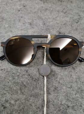 墨镜德国花色复古风双梁太阳眼镜