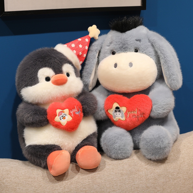 可爱企鹅玩偶圣诞节礼物儿童抱