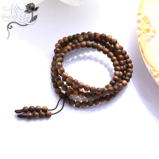 天然沉香手串108颗佛珠手链复古简约男女款 千年韵味