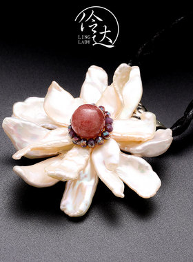 伶达淡水珍珠原创设计项链