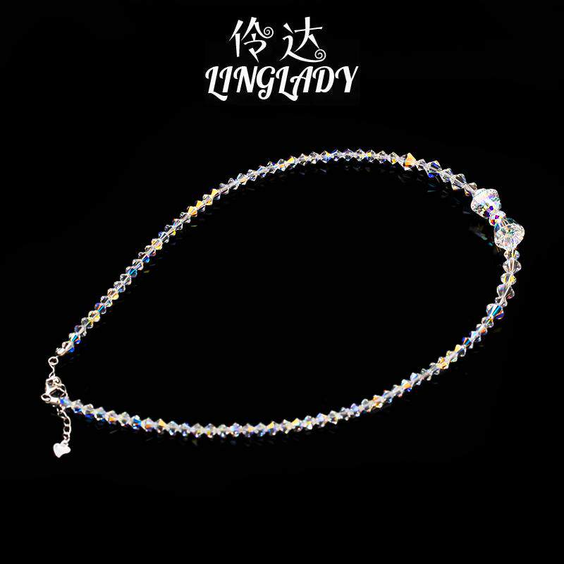 简约奥地利水晶锁骨链女短款日韩饰品项链学生OL时尚流行生日礼物