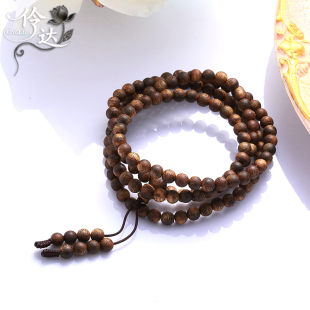 天然沉香手串男女情侣念珠佛珠多层手链千年韵味