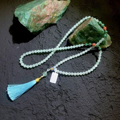 伶达原创新款石英岩玉项链