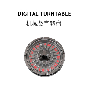 FUN HO /机械数字轮盘旋转抉择神器EDC金属玩具解压解闷创意好玩