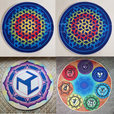 西藏公母符号生命之树大天使麦达昶梅塔特隆六芒星地垫地毯坐垫