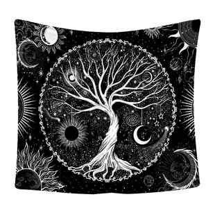 生命之树桌布直播背景布挂毯装饰挂画装饰布置装饰门帘坐垫