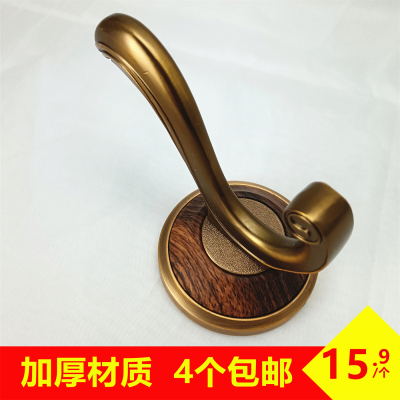 中式衣钩单个衣柜内单钩玄关挂钩古铜柜子挂衣钩墙壁门后衣帽钩
