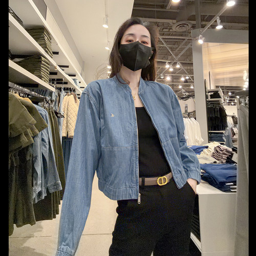 CK女士宽松版牛仔夹克外套
