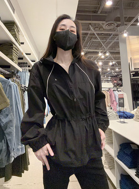 CK女士防风防雨收腰风衣外套