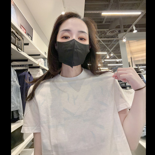 CalvinKlein女圆领印花短袖T恤